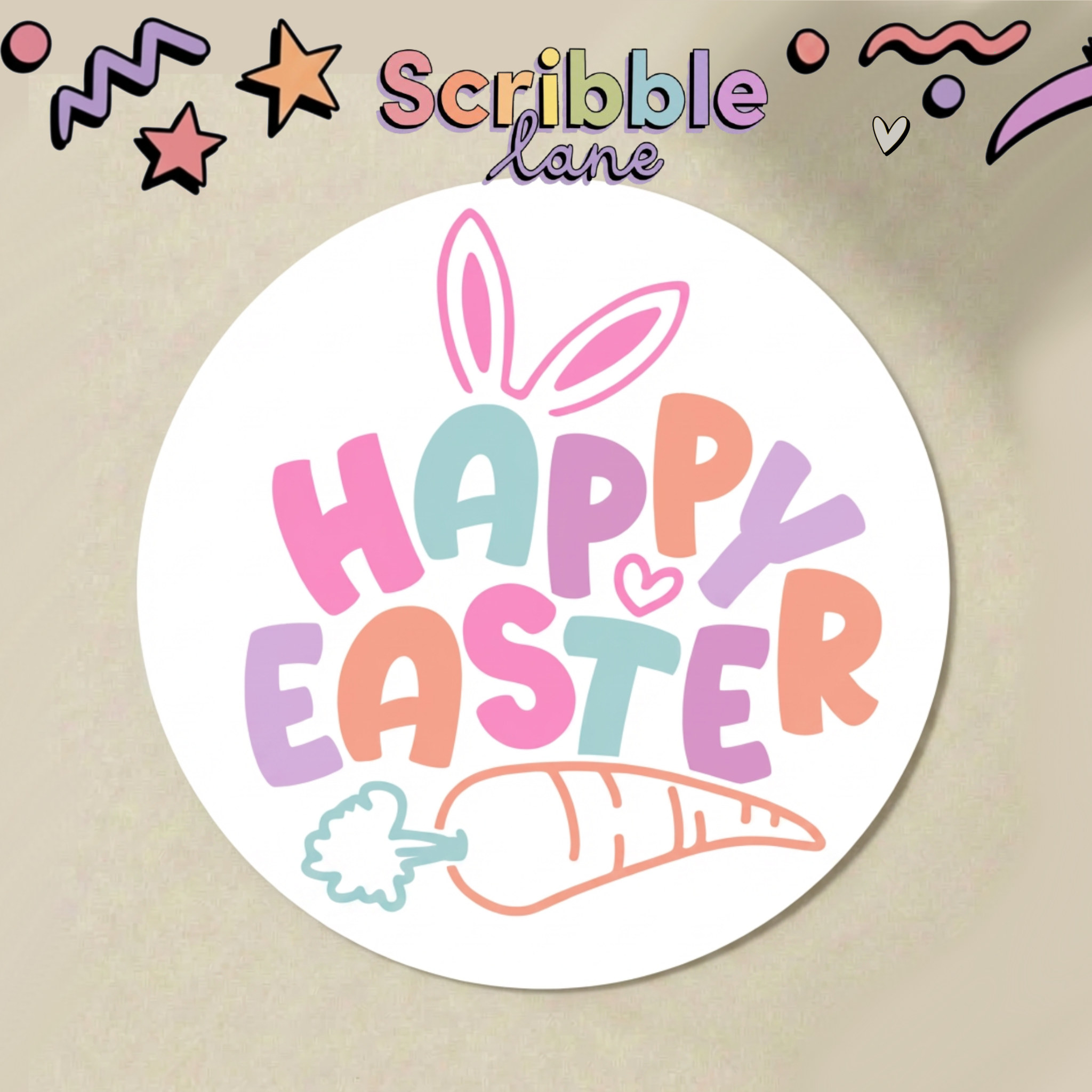 Happy Easter Stickers